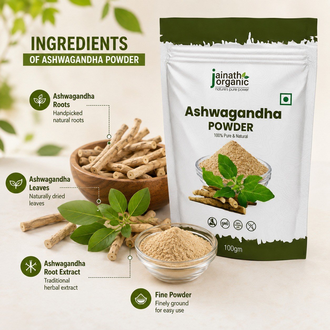 Organic Ashwagandha Root Powder